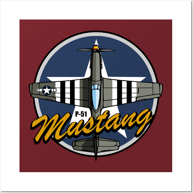 P-51 Mustang Wall Art by TCP